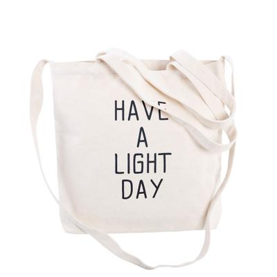 China Promotional Custom Canvas Eco-friendly Tote Shopping Bag Logo Printed Organic Cotton Bag Top Quality Goods Quality for sale