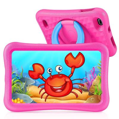 中国 7 inch educational kids tablet computer dual camera wifi android education tablet for boys girls smart tablet PC 販売のため