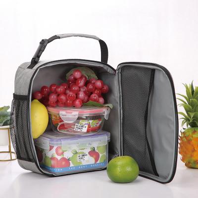 China Custom Oxford Insulated Ice Lunch Bag Large Capacity Waterproof Picnic Lunch Bag Waterproof Thermal Lunch Cooler Bag for sale