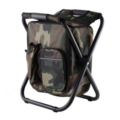 China High Quality Eco-friendly Waterproof/Insulated/Thermal/Outdoor Folding Comfortable With Cooler Bag 600d Camping Beach Fishing Chair for sale