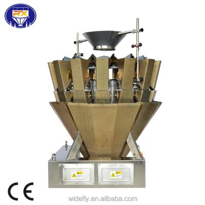 China 304 S/S China high yield snack seeds nuts fish tea equipment frozen food granule medicine chemical multihead scale for sale