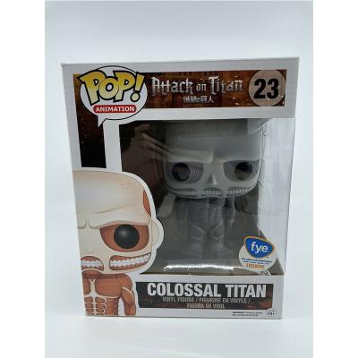 China Military toy NEW! FUNKO POP ATTACK ON TITAN 23 Colossal Titan With Box Vinyl Action Numbers Model Toys For Kids Gift for sale