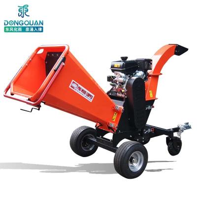 China 2021 Hot Selling Farms ATV Wood Chipper Machine For Sale Big 15mm Mini PTO Crusher Gasoline Shredder Wood Chipper for sale