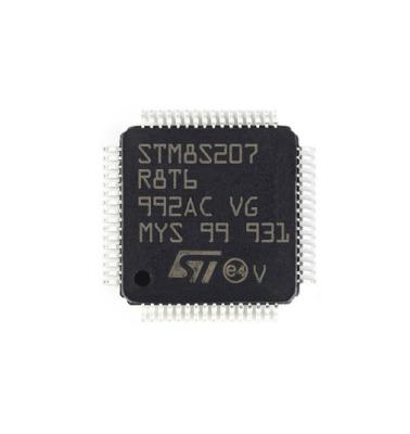 China New Original STM8S207R8T6 Package LQFP64 Microcontroller Chip IC Integrated Circuit In MCU Running 24MHz for sale