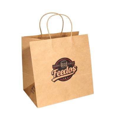 China Recyclable Hot Selling Custom Logo Brown Kraft Paper Bags For Clothes And Shoes Gift Packing for sale