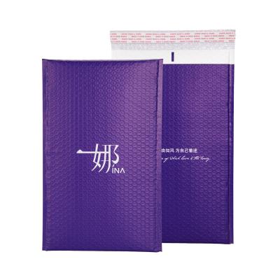 China Multi Size Shock Resistance Custom Printed Logo Red Envelope Wrap Ziplock Mailer Air Bubble Bag For Shipping Packing for sale