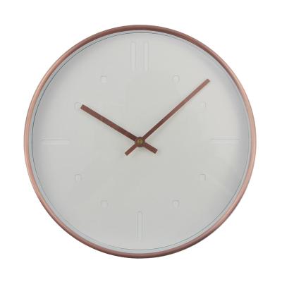 China Creative Modern Clocks Uminous Wall Clock Quartz Design Metal For Home Decoration 2021 Color Quartz Copper Silent Movement Needle for sale