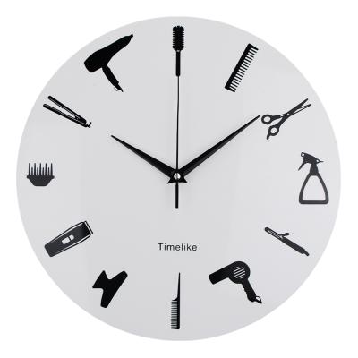 China 12 Inch Creative Creative Wall Clock Acrylic Modern Decor Synchronize Quartz Living Room Only Face Life Always Separates Circular Needle for sale