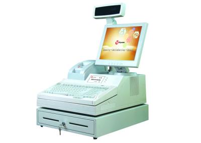 China Customized Mass Storage Retail POS System With Cash Drawer / Keyboards for sale