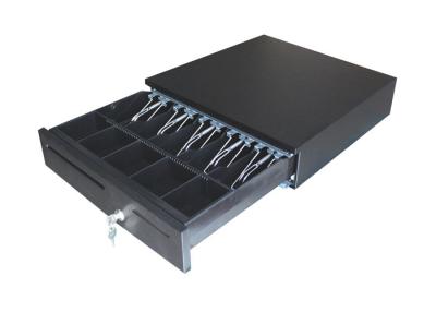 China 3 Position Lock Metal POS Cash Drawer 5 Bill Pockets Black Color for sale