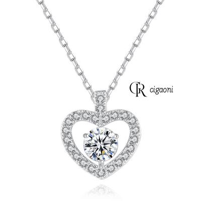 China FASHIONABLE Zircon Heart Bead Stainless Steel Necklaces Sets for sale