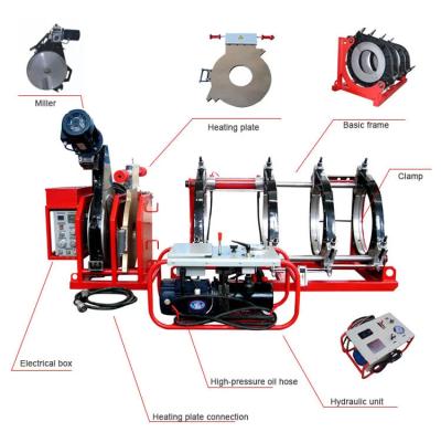 China Building Material Shops Polyethylene 630 HDPE Plastic Pipe Welding Machine Pipe Heat Fusion Equipment for sale