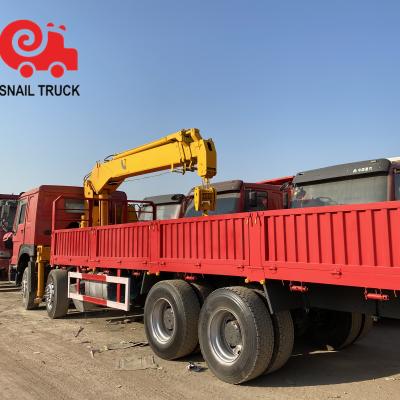 China TRUCK LHD CRANE LHD HOWO Crane Truck 40 Ton 8x4 Crane Dump Truck Used Trucks For Sale for sale