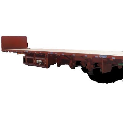 China Truck trailer cheap price 13m trailer, new customade flat bed trailer for export for sale