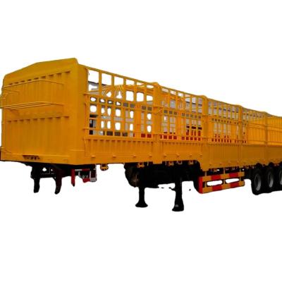 China NEW TRUCK CRANE Hot Sale Cargo Semi Trailer Warehouse Bar Trailers For Export for sale