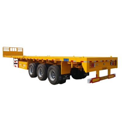 China 20 40 48 Container Truck Trailer 20 40 48 Chassis 60Ft Expandable Axle Flatbed Semi Trailers For Sale Of 3 Ton 100 Semi Trailer for sale