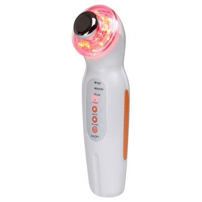 China Hot Selling Beauty LED Light Ultrasonic Skin Rejuvenation Electric Facial Massager Color Light Ultrasonic Device For Skin Tightening for sale