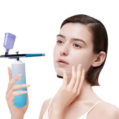 China High Pressure Oxygen Jet Face Gun Airbrush Water Oxygen Injector Portable Face Mask Machine Handheld Nourishing Injector for sale