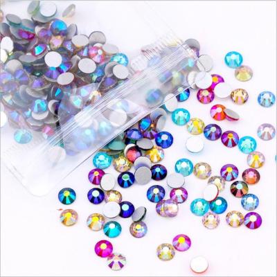 China Not Hot Flatback Jewelry Decoration Crystal Nail Art Rhinestone For DIY Glass Flatback Mix Color Fix Rhinestone SS4-SS30 for sale