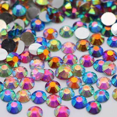 China Flatback Wholesale 2mm 3mm 4mm 5mm 6mm Round Jelly Rose Resin Faux Stone ab Flatback Applique Crystal Stones Non Hot Fix Rhinestones for sale