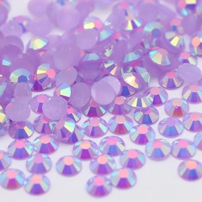 China Wholesale 2mm 3mm 4mm 5mm 6mm Flatback Factory Wholesale 2mm 3mm 4mm 5mm 6mm Red Resin Rhinestone Purple AB Rhinestone Flatback Nail Art Decoration Round Crystal Stones for sale