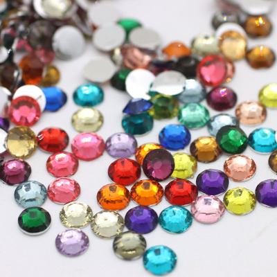 China Wholesale Not Hot Flatback Crystal Stone For Nail Art Flatback Resin Fix Rhinestones Fake Stones 2-6mm Home Decoration for sale