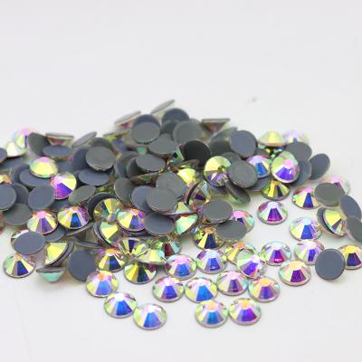 China Flatback ss6 ss8 ss10 ss12 ss16 ss20 ss30 Hotfix Rhinestones Flatback Crystal ab Glass Hot Fix Rhinestones For Wedding Dress for sale