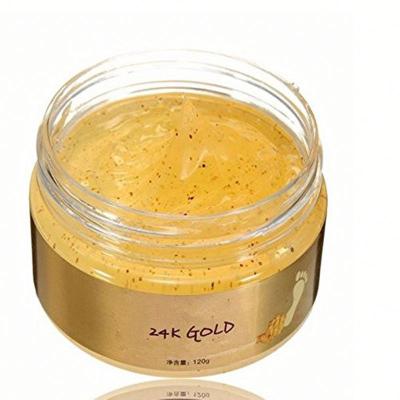 China Moisturizing Hydration Whitening Private Label Moisturizing 24K Gold Foot Cream Foot Exfoliating and Exfoliating Cream for sale