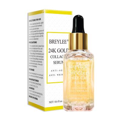 China Breylee Skin Revitalizer Face Skin Anti-Wrinkle 24K Gold Collagen Anti Aging Serum for sale