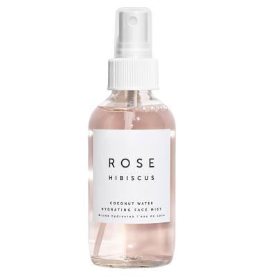 China Private Label Rose Hibiscus Hydrating Rose Water Toner All Natural Face Mist Spray for sale