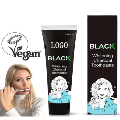 China Wholesale Black Teeth Whitening Toothpaste Whitening Bamboo Charcoal Toothpaste for sale