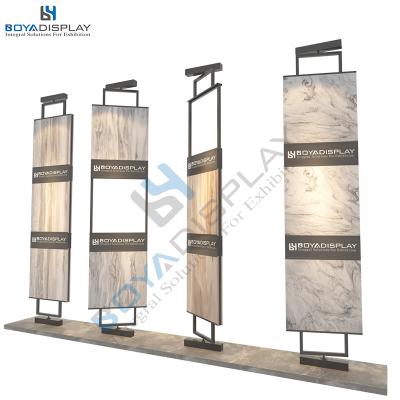 China Durable Tile Double Sides Displays Tile Stone Sample Display Stand Rack for sale