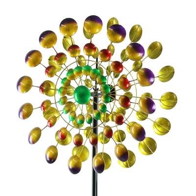 China Art Decor Hourpark Spiraalvormige Wind Spinner Stainless Steel Garden Ornament Outdoor Home Wind Spinner for sale