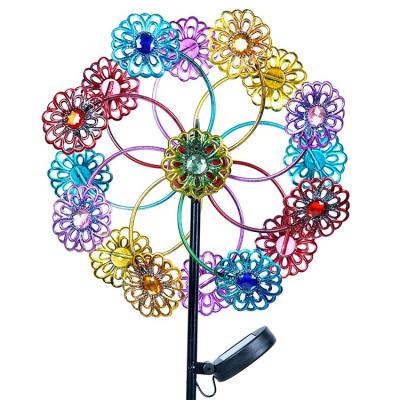 China Decorative Art Decor Hourpark New Designed Wind Spinners Yard Kinetic Wind Spinner in china for sale