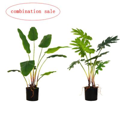 China Eco-Friendly Materials / Hourpark Anti-UV Artificial High Quality Novice Garden Anti - UV Bonsai Sets Plastic Artificial Plants for sale