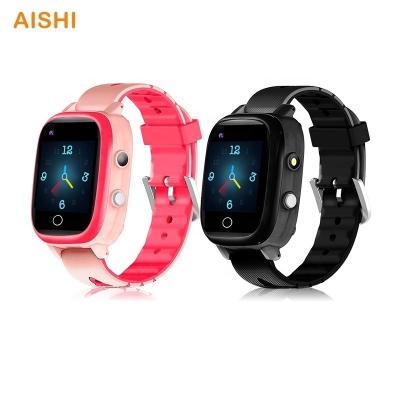 China Full Heart Rate Blood Pressure Monitor Waterproof Wifi Network Kids Smart Watch GPS Tracker Wifi Thermometer Smartwatch AISHI T5S 4G for sale