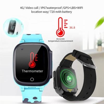 China AISHI Y95T Waterproof Wifi Thermometer Children Smart Watch Temperature Wristband 4G WiFi Call GPS Tracker Smartwatch Voice Chat for sale