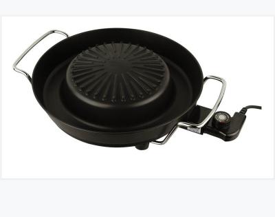 China Factory Supplier Easily Cleaned Electric BBQ Grill With Hot Pot Korean Electric BBQ Grill Electric Grill With Hot Pot for sale