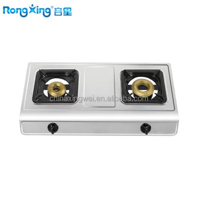 China Stainless Steel 2 Burner Table Top Gas Cooker for sale