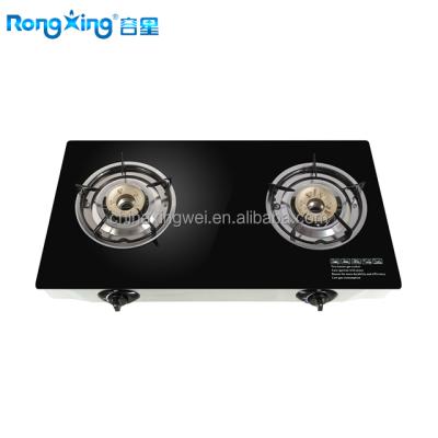 China Tempered Glass Two Burner Dubai Gas Stove for sale