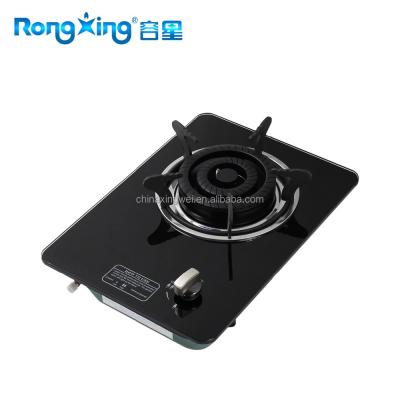 China A Hot Selling Stainless Steel Burner Glass Panel Gas Cooker for sale