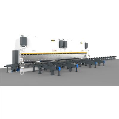 China High Accuracy Building Material Stores Hydraulic Synchronize Electric Press Brake UBB-400/7000D for sale