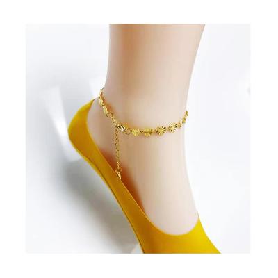 China TRENDY 18K Gold Color Plated Fashion Women Anklet Chain Jewelry Charm Style AnkletHot Selling Products for sale