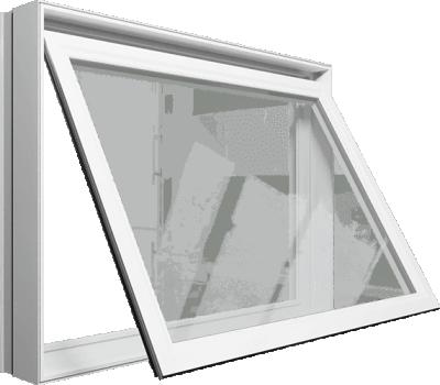 China Modern Awning Windows , Shenzhen HT102 MM Aluminum Obscure Awning Swing Glass Window for sale