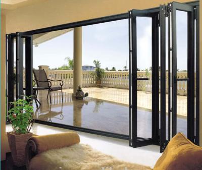 China Australia Bi-Fold Door Aluminum Door With Panels as2047 Three Folding Door Australian Standard for sale