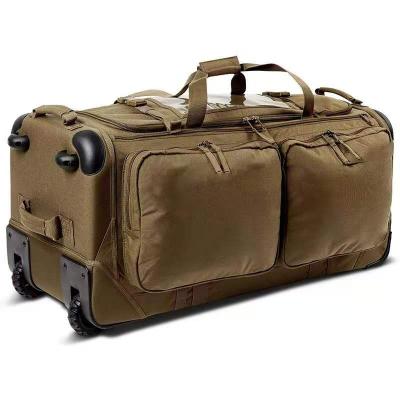 China Camouflage Waterproof Wholesale Military Trolley Super Super Large Traveling Bag Customized for sale