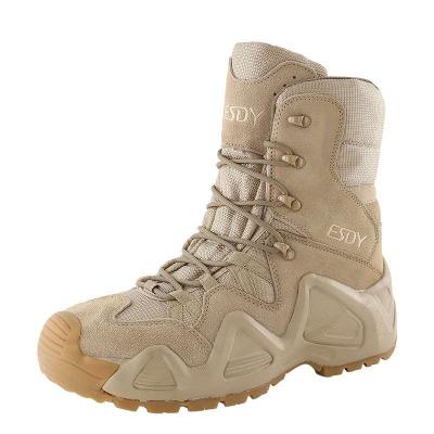 China Hot Sale Wear-Resistant/High Quality ESDY Wear-Resistant/High Quality Upper Hiking Shoes Army High Fans Tactical Military Combat Boots for sale