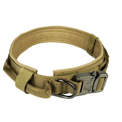 China Custom Military Dog Chest Collar Camouflage Service Dog Quick Release Adjustable Neck Quick Release Nylon Tactical Belt for sale