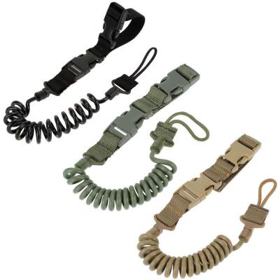 China Durable Durable Lanyard Adjustable Bungee Tactical Airsoft Rifle Gun Strap System Paintball Gun String for Airsoft Hunting for sale