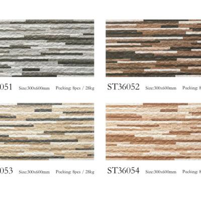 China Rustic Ceramic Wall Tiles New Rustic Tiles New Design 3D 300x600mm for sale